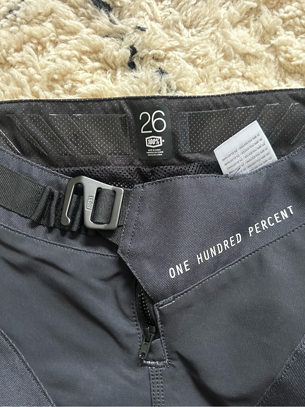 100% R-Core Men’s Downhill MTB Mountain Bike Pants Size 26 Black - Picture 3 of 4